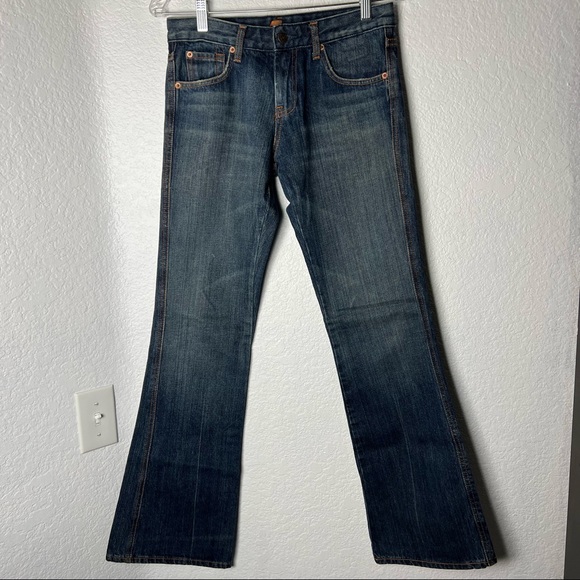 7 for all Mankind Flair Denim Jean with “A” embroidered pocket size 27 - Picture 4 of 17
